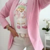 Blazer fluida ROSA CLARO Lola (V02)