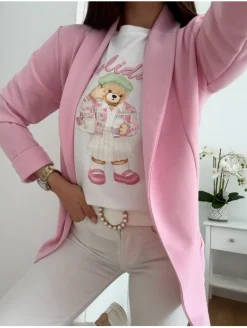 Blazer fluida ROSA CLARO Lola (V02)