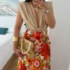 Body BEIGE hombreras nudo Katia (M17)