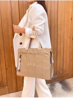 Bolso CAMEL efecto acolchado PERSONALIZADO Ginebra