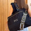 Bolso NEGRO efecto acolchado PERSONALIZADO Paris