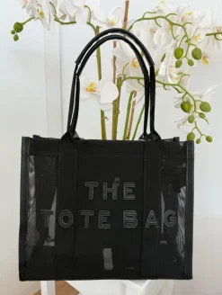 Bolso NEGRO transparente maxi Tote Bag
