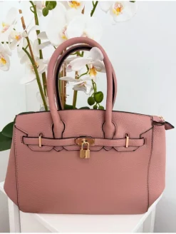 Bolso ROSA cierre CANDADO (V47)