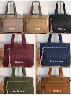 Bolso TONOS OTOÑO efecto acolchado PERSONALIZADO Paris