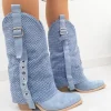 Bota AZUL hebillas Nadia(MLA)