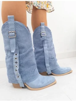 Bota AZUL hebillas Nadia(MLA)
