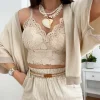 Bralette encaje BEIGE Canarias 01025 (V02)