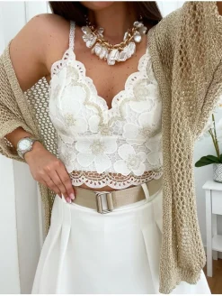 Bralette encaje BLANCO Canarias 01025 (V02)