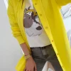 Camisa básica lisa AMARILLA Office (A37)