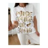 Camiseta blanca manga corta MORE LOVE(V07)