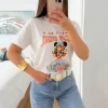 Camiseta blanca manga corta Nice Girl  (V07)