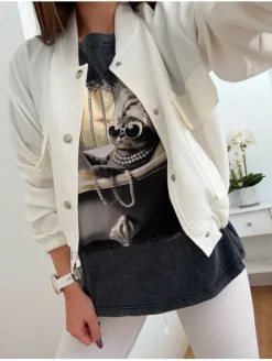 Camiseta gris Gata Spa (M17)