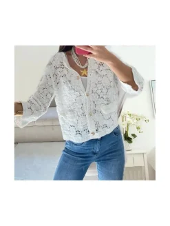 Chaqueta croche blanca 941(V02)