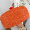 Clutch / bolso de mano textura naranja