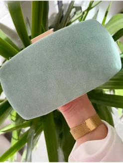 Clutch pequeño ante aguamar Sophie
