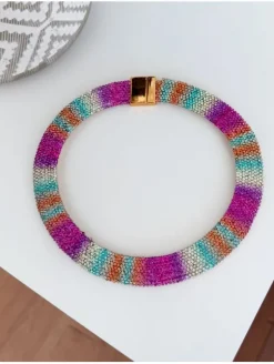 Collar multicolor strass (00)