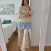 Conjunto comfy BEIGE bajo camisa DOWNTOWN (V21)
