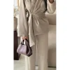 Conjunto traje chaqueta y pantalón BEIGE Bonho (M33)
