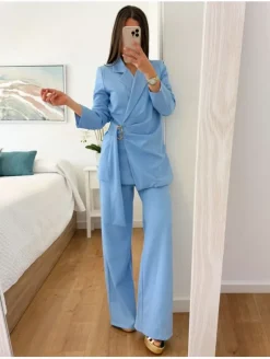 Conjunto traje chaqueta y pantalón AZUL Bonho (M33)