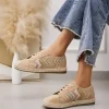 Espardeñas BEIGE tejido estampado 8223 (FSA)