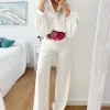 Pantalón ancho BLANCO Estefania (V10)