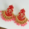 Pendientes piedras rojas (V00)
