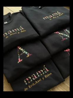 Sudadera Basic personalizada florecitas (MB)