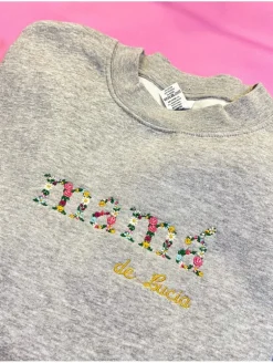 Sudadera Basic personalizada florecitas (MB)