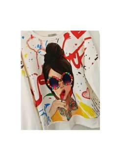 Sudadera BLANCA CHICA  colores  (M27)