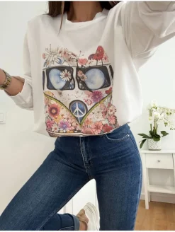 Sudadera blanca manga larga FURGO HIPPIE (27)