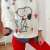 Sudadera blanca Snoopy estrellas (M27)