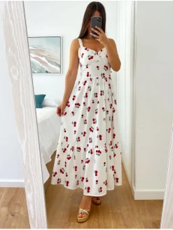 Vestido cerezas Brenda (D33)