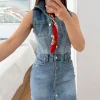 Vestido corto vaquero brilli 22345 (G34)