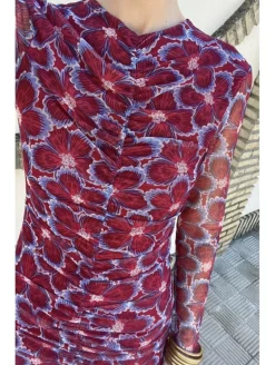 Vestido estampado midi GALA  (D33)