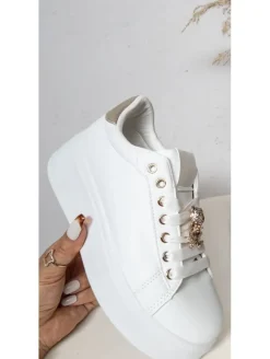 Zapatilla blanca plataforma OSITO DORADO EV500 (AL)