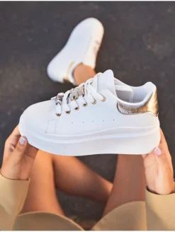 Zapatilla blanca plataforma OSITO DORADO EV500 (AL)