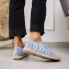 Zapatillas Espardeñas AZUL tejido estampado 8223 (FSA)