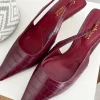 Zapato tacón GRANATE  grabado coco (MCE)