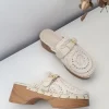 Zueco marfil croché 6627(FAM)